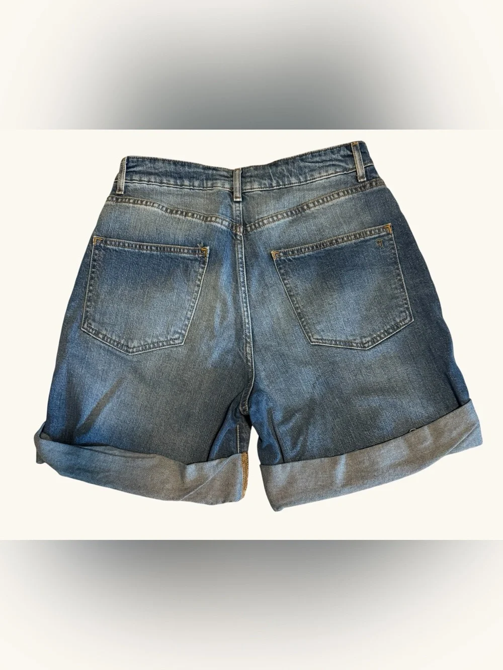 Pilcro Denim Shorts in Medium Blue